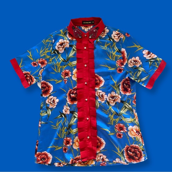 Tops - Women’s Floral Print Blouse